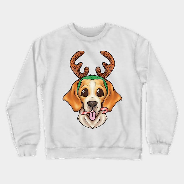 Christmas Beagle Dog Crewneck Sweatshirt by BMAB2003